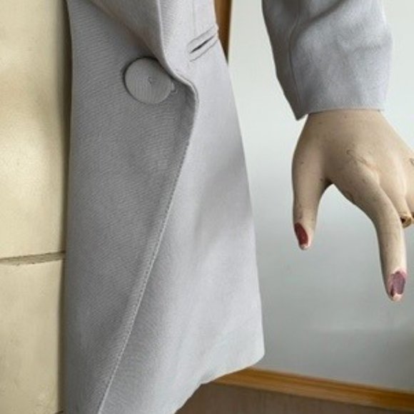 COMPTOIR DES COTONNIERS LIGHT GREY JACKET Uniquely Styled DESIGNER BLAZER - Picture 7 of 10